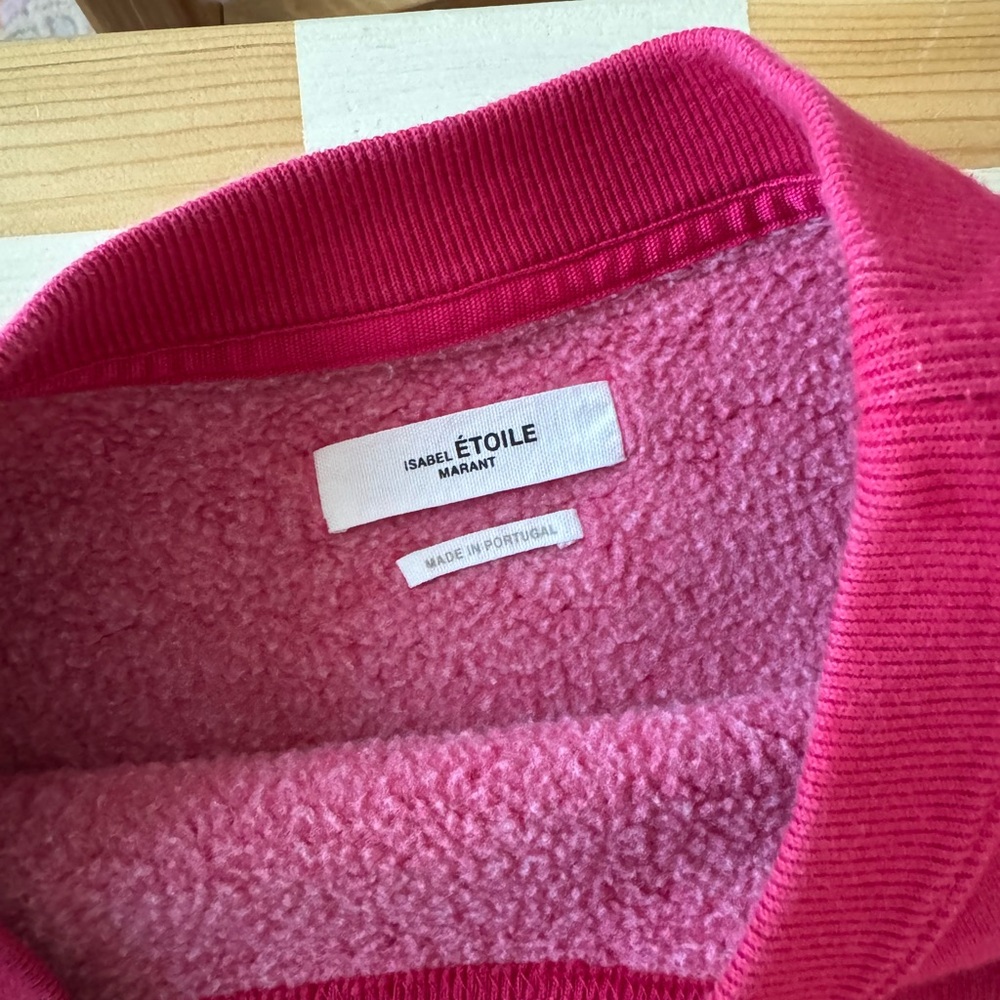 Isabel Marant Two-Tone Red and Burgundy Logo Sweatshirt - Picture 4 of 6